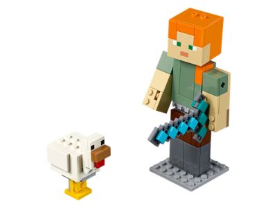 lego minecraft skeleton bigfig instructions