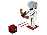  Minecraft™ BigFig Squelette avec un cube de magma