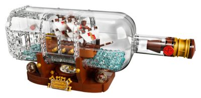 lego leviathan ship in a bottle
