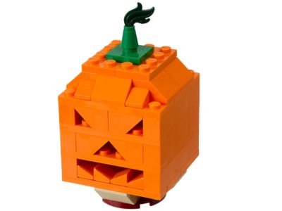 lego halloween pumpkin head