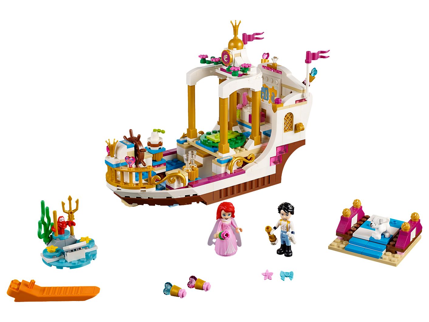 Arielles Königliches Hochzeitsboot 41153 Disney Offiziellen Lego Shop De