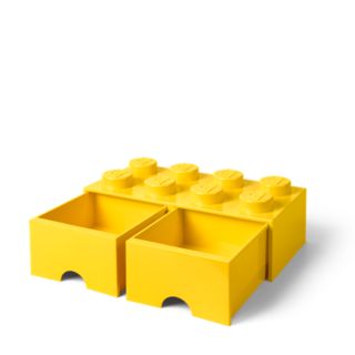 lego storage drawer 8 yellow