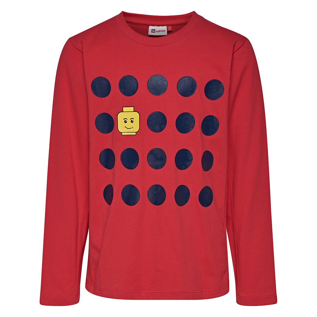 LEGO® Long Sleeve Minifigure Face T-Shirt – Red 5005651 | UNKNOWN | Buy