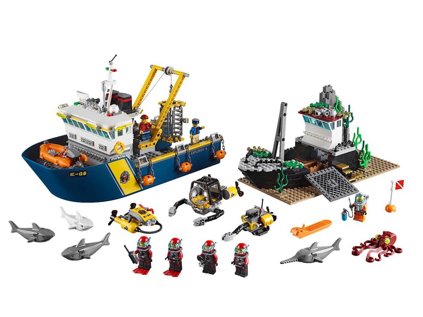 Deep Sea Exploration Vessel 60095 City Buy Online At The Official Lego Shop Us