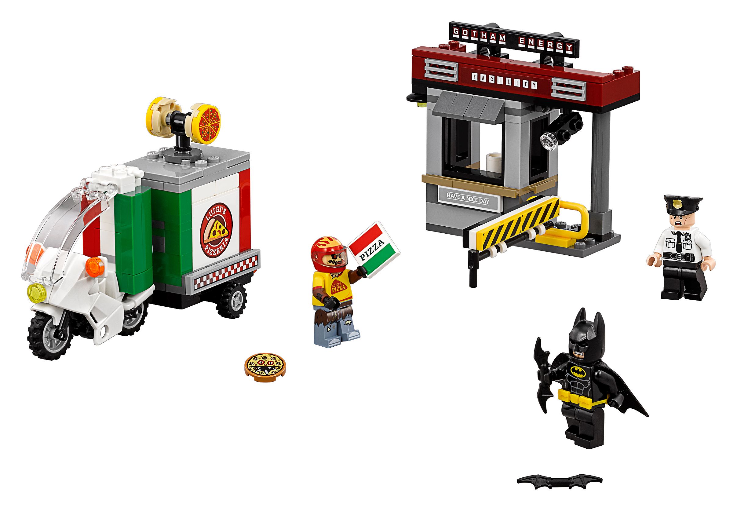 scarecrow pizza delivery lego