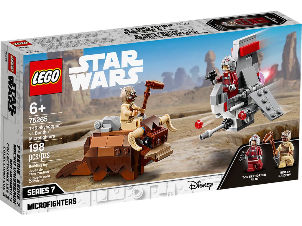 LEGO Star Wars 75265 T-16 Skyhopper vs Bantha Microfighters