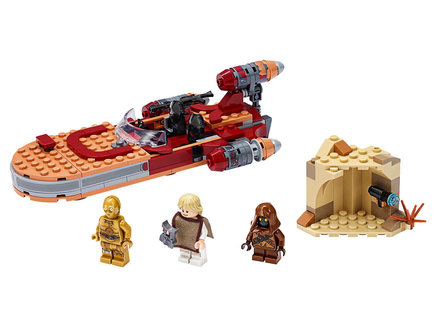 luke skywalker ship lego