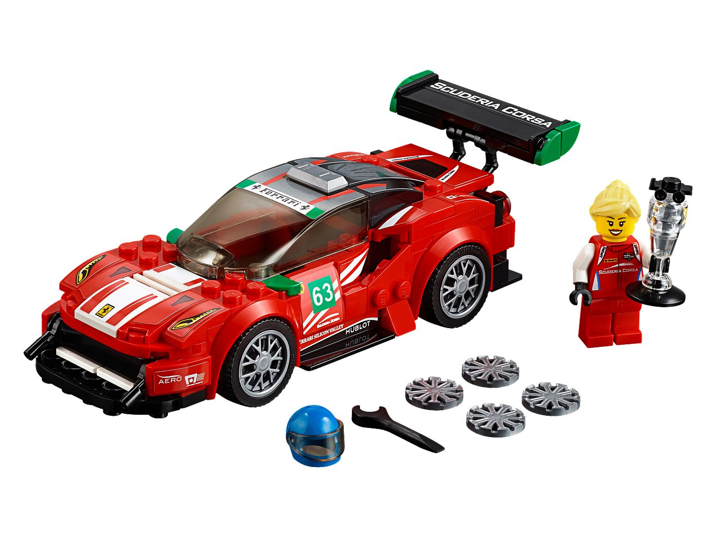 Ferrari 488 Gt3 Scuderia Corsa 75886 Speed Champions Buy Online At The Official Lego Shop Us
