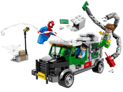 lego spider man doc ock truck heist