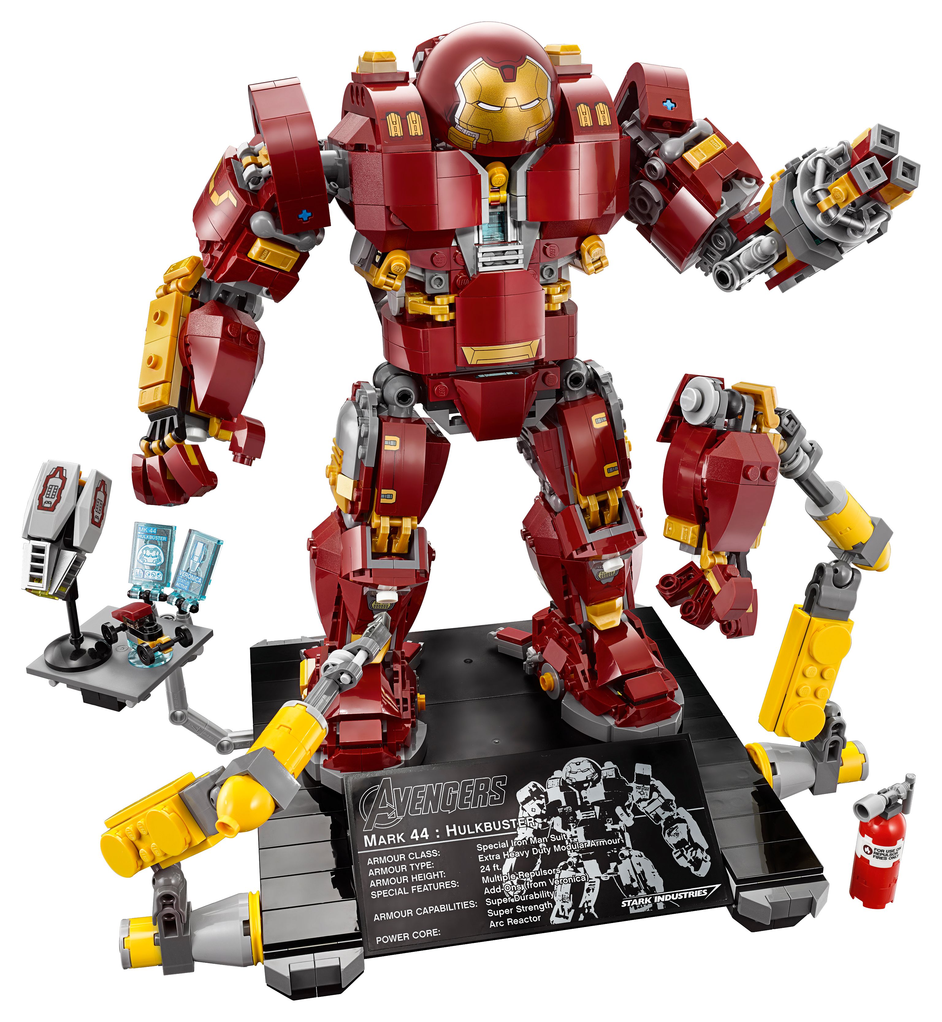 lego marvel iron man robot