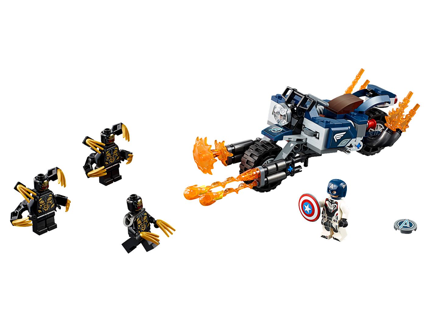 Captain America Outriders Attack 76123 Lego Marvel Buy Online At The Official Lego Shop Us