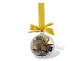  Holiday Ornament with Gold Bricks