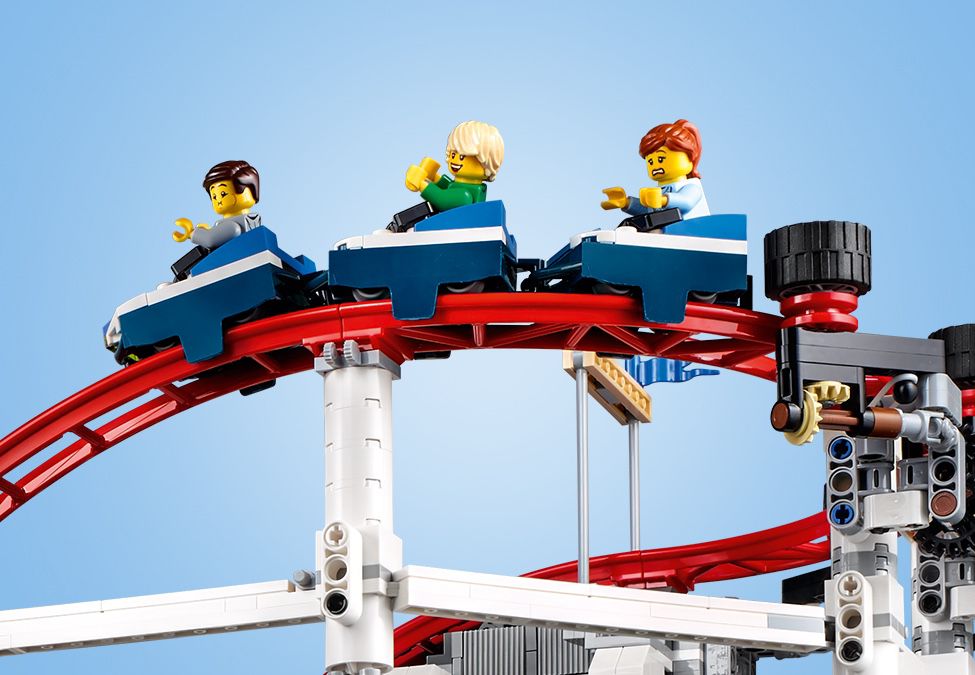 lego roller coaster with loop