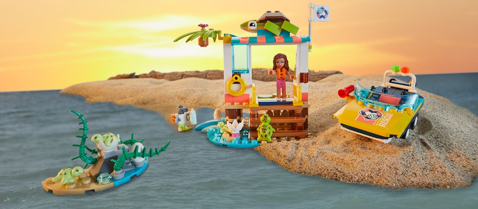 Turtles Rescue Mission 41376 | Friends | Buy online at the Official LEGO® Shop US